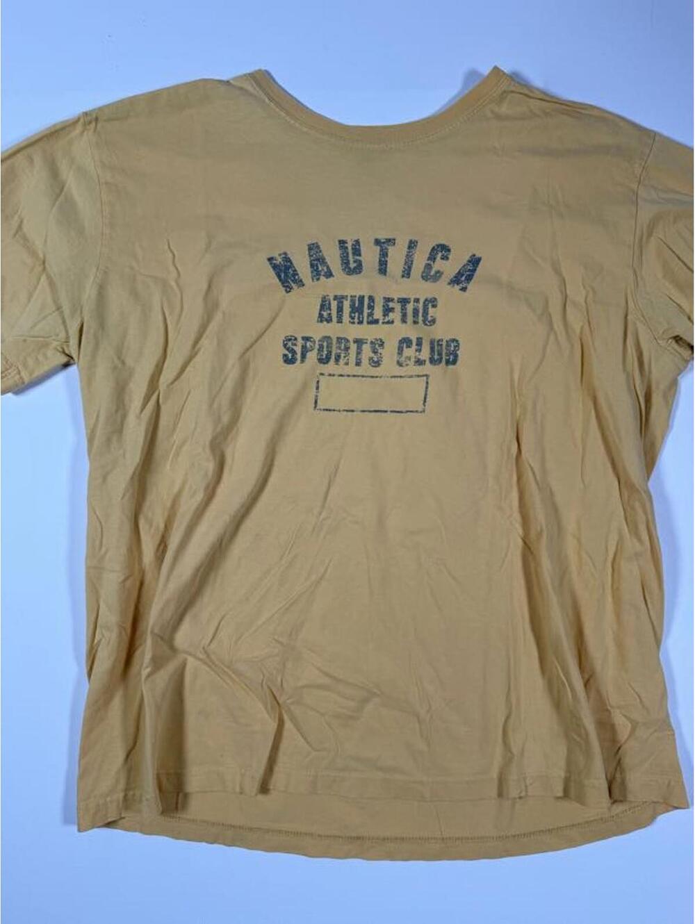 Nautica Athletic Sports Club T-Shirt Yellow Size XL